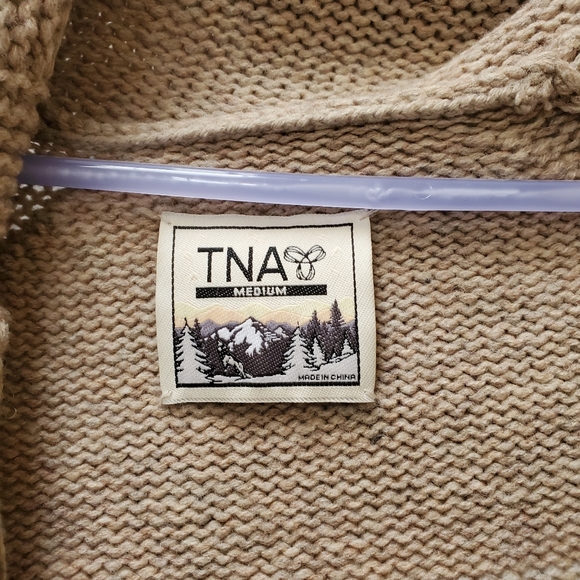 TNA - zipper sweater jacket - Picture 3 of 3